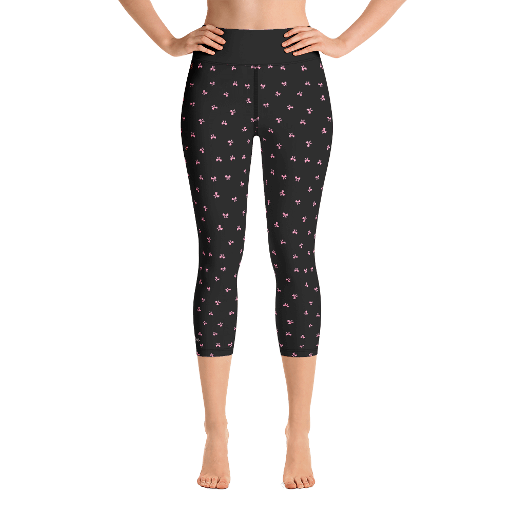 PETIT BOW CAPRI LEGGINGS • BLACK by DARA SENDERS at Shirley Shoppe