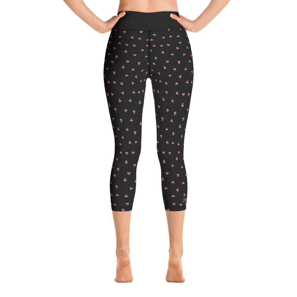 PETIT BOW CAPRI LEGGINGS • BLACK by DARA SENDERS at Shirley Shoppe