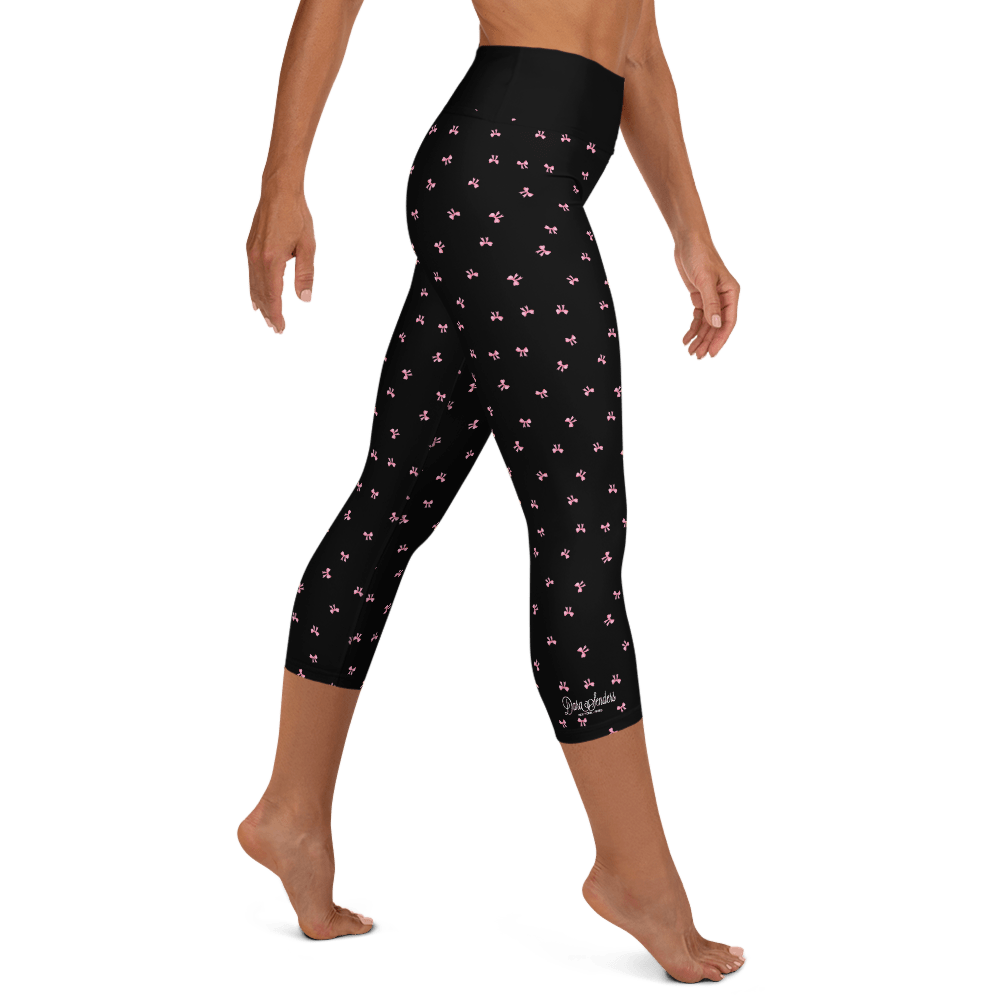 PETIT BOW CAPRI LEGGINGS • BLACK by DARA SENDERS at Shirley Shoppe