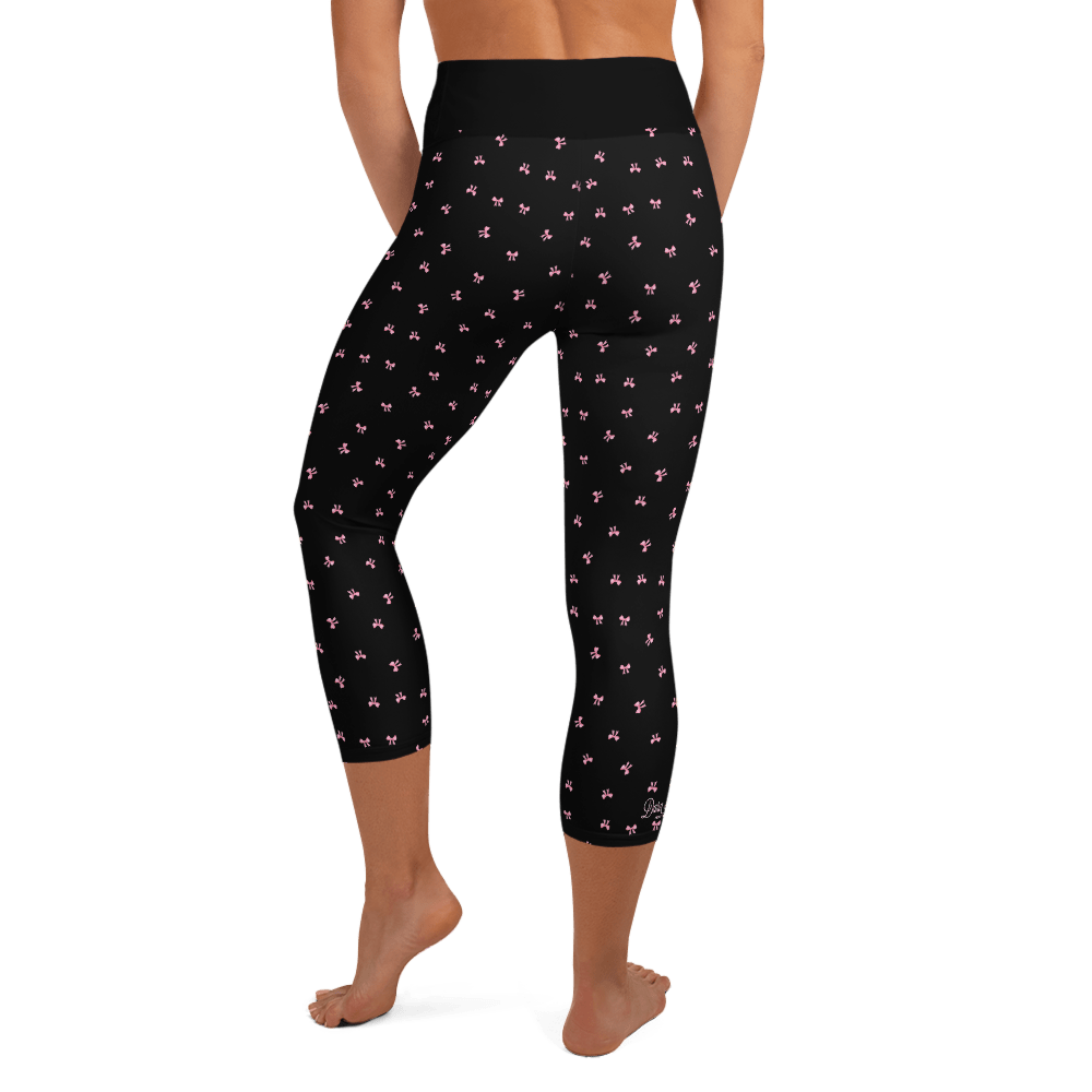 PETIT BOW CAPRI LEGGINGS • BLACK by DARA SENDERS at Shirley Shoppe