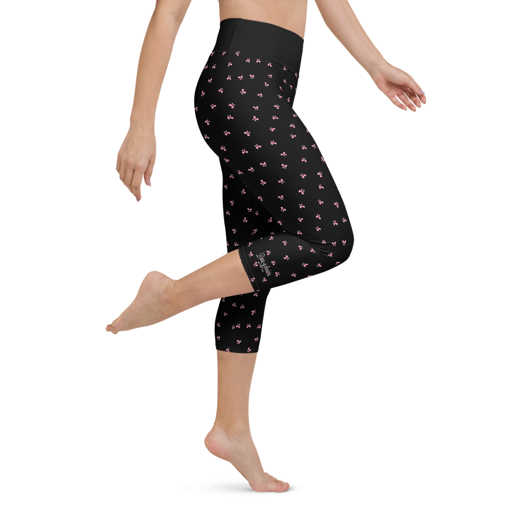 PETIT BOW CAPRI LEGGINGS • BLACK by DARA SENDERS at Shirley Shoppe