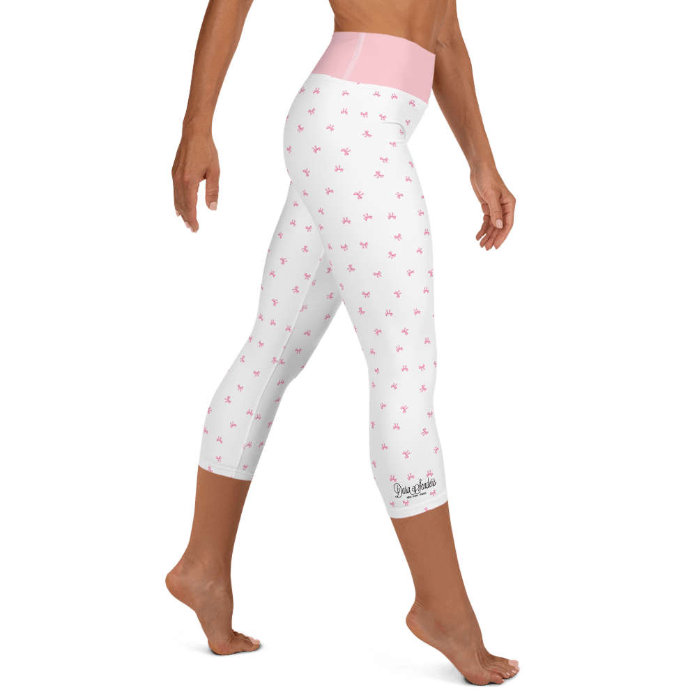 PETIT BOW CAPRI LEGGINGS • WHITE by DARA SENDERS at Shirley Shoppe