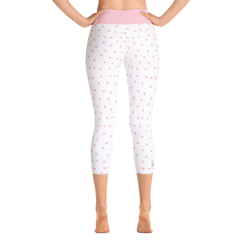 PETIT BOW CAPRI LEGGINGS • WHITE by DARA SENDERS at Shirley Shoppe