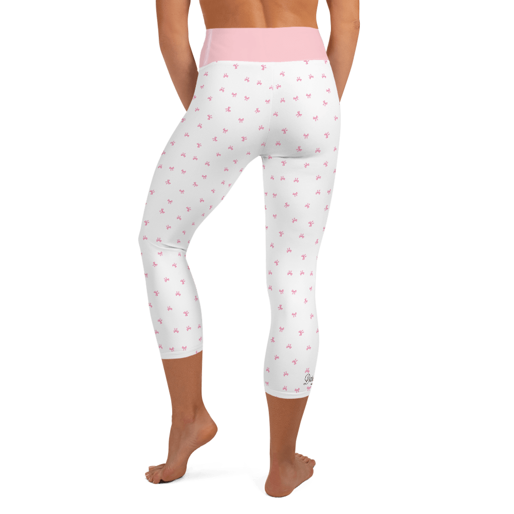 PETIT BOW CAPRI LEGGINGS • WHITE by DARA SENDERS at Shirley Shoppe