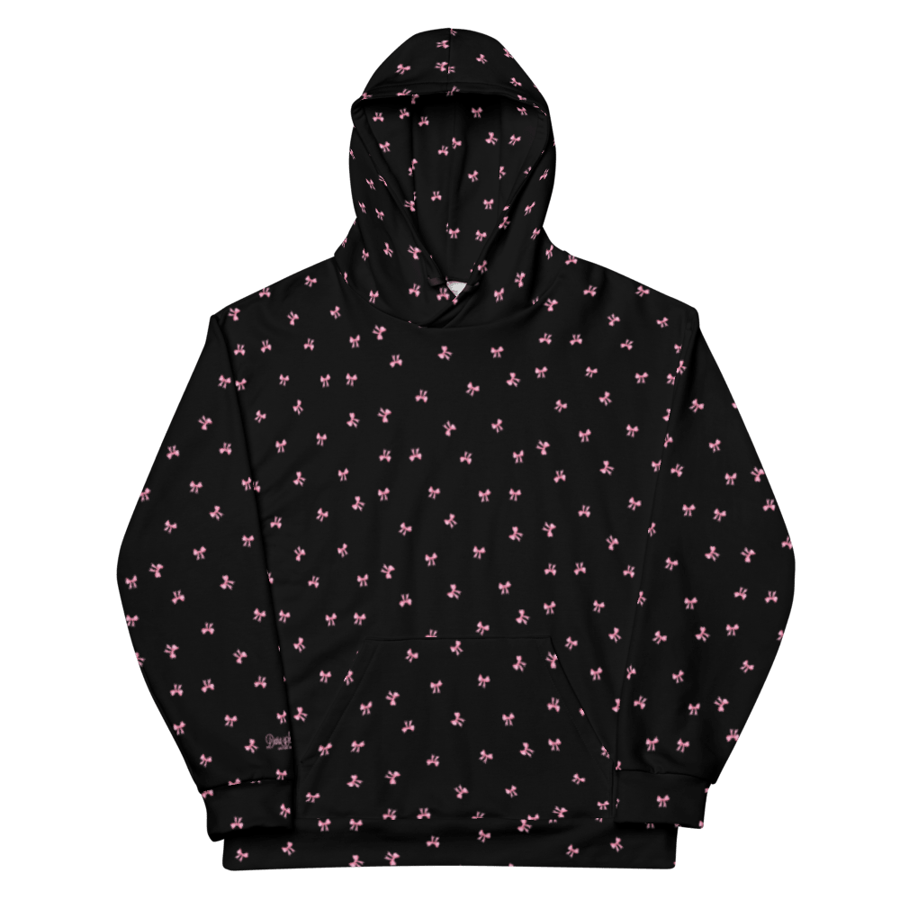 PETIT BOW HOODIE • BLACK by DARA SENDERS at Shirley Shoppe