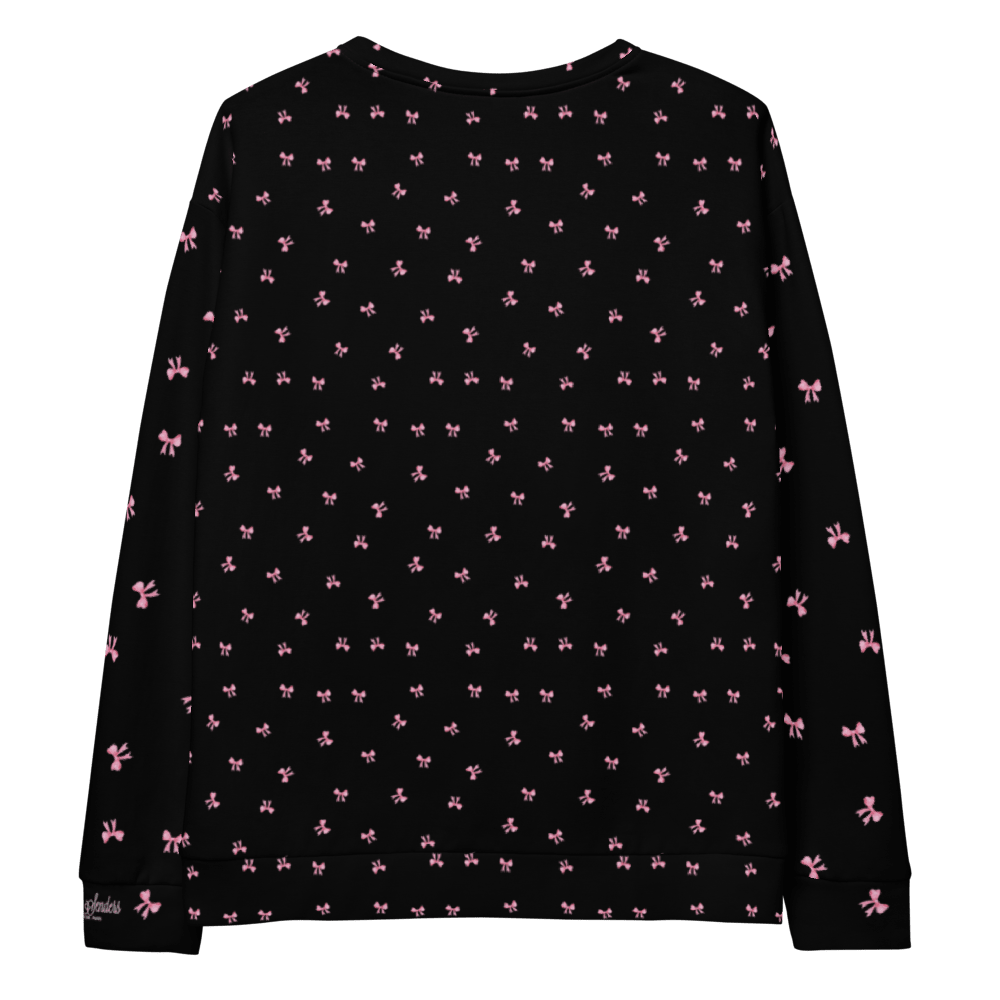 PETIT BOW SWEATSHIRT • BLACK by DARA SENDERS at Shirley Shoppe