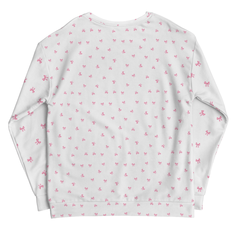 PETIT BOW SWEATSHIRT • WHITE by DARA SENDERS at Shirley Shoppe