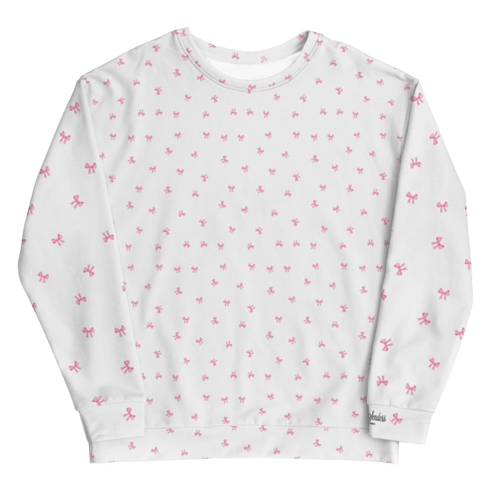 PETIT BOW SWEATSHIRT • WHITE by DARA SENDERS at Shirley Shoppe