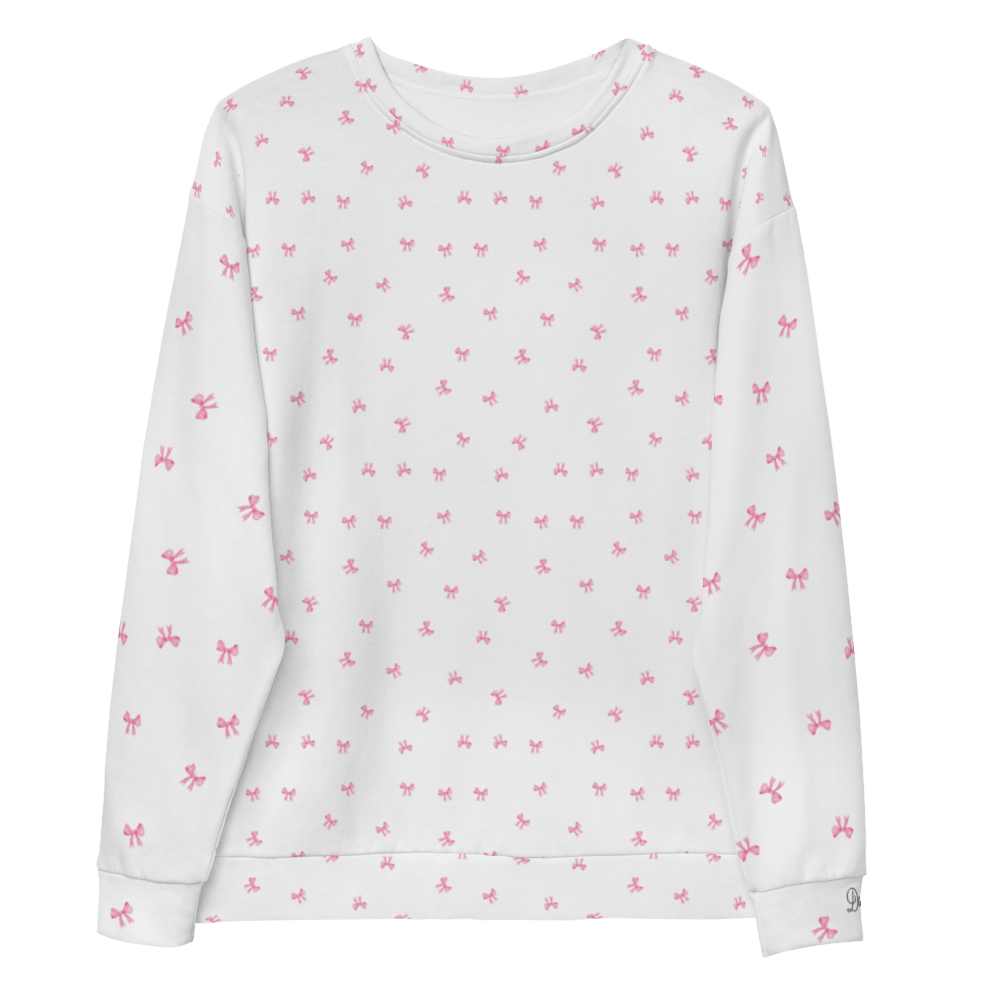 PETIT BOW SWEATSHIRT • WHITE by DARA SENDERS at Shirley Shoppe