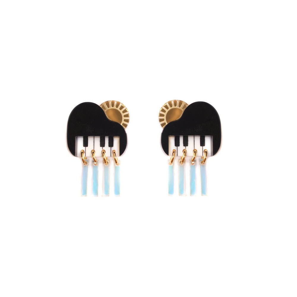 Piano cloud with sun earrings by Laliblue by Quirks! at Shirley Shoppe