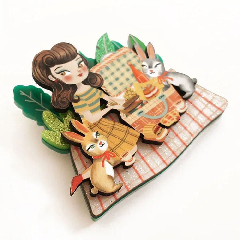 Picnic Brooch by Laliblue by Quirks! at Shirley Shoppe