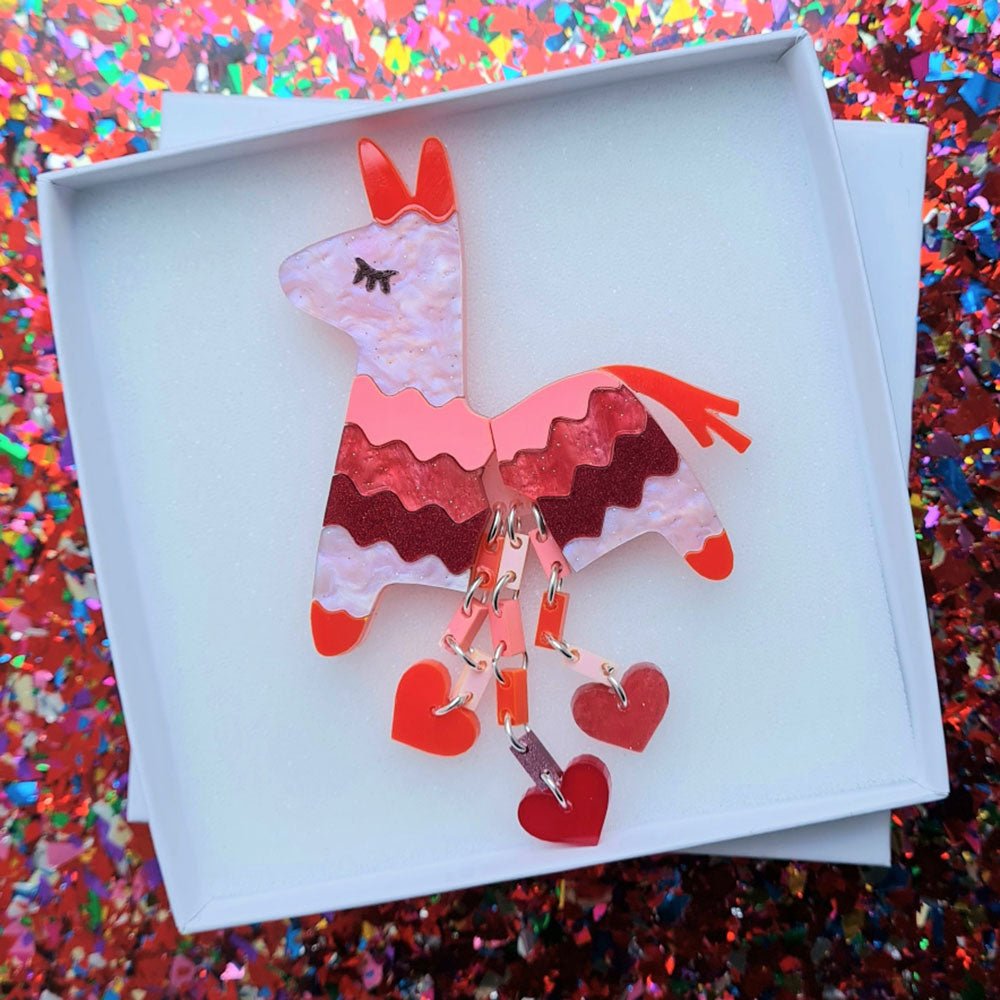 Pinata Of Love Brooch by Cherryloco by Quirks! at Shirley Shoppe
