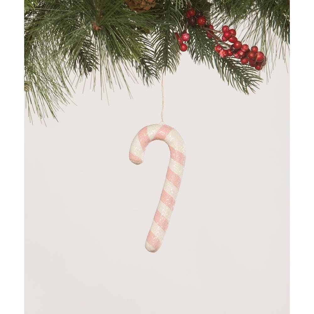 Pink Candy Cane Ornament by Bethany Lowe Designs by Quirks! at Shirley Shoppe