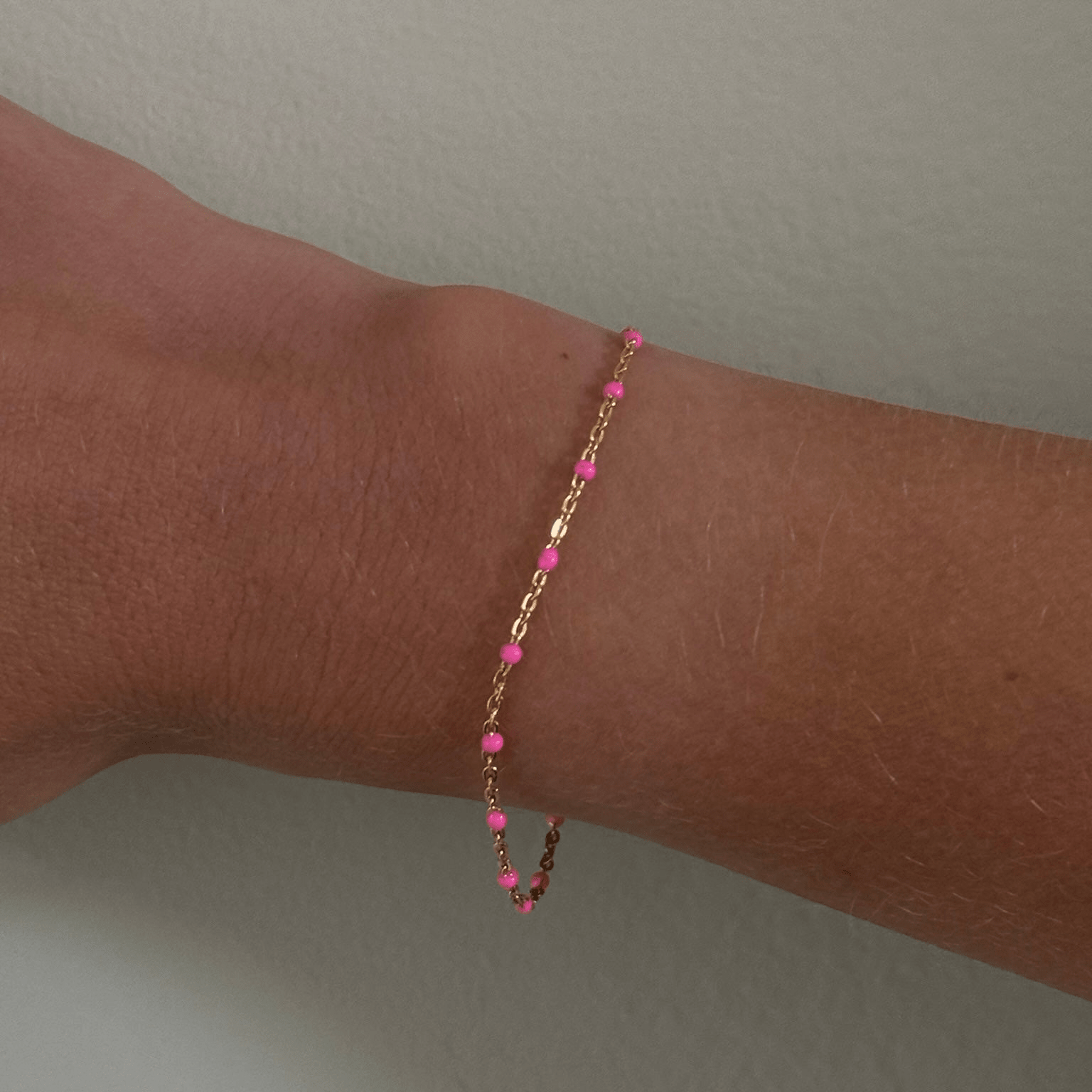 pink daisy bracelet by Cuffed by Nano LLC at Shirley Shoppe