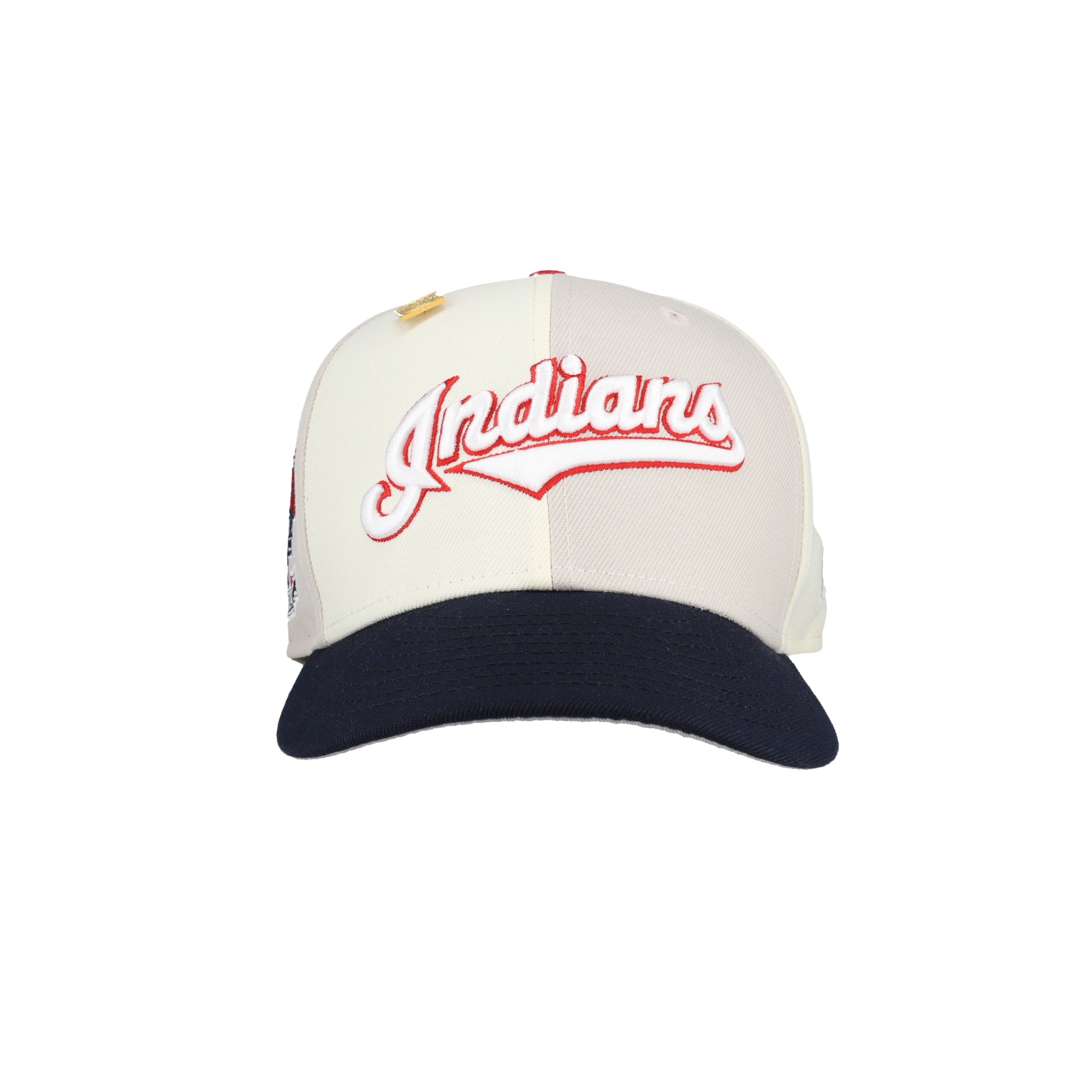 Cleveland Indians Chrome Stone Pinwheel Collection Inaugural Season Fitted Hat