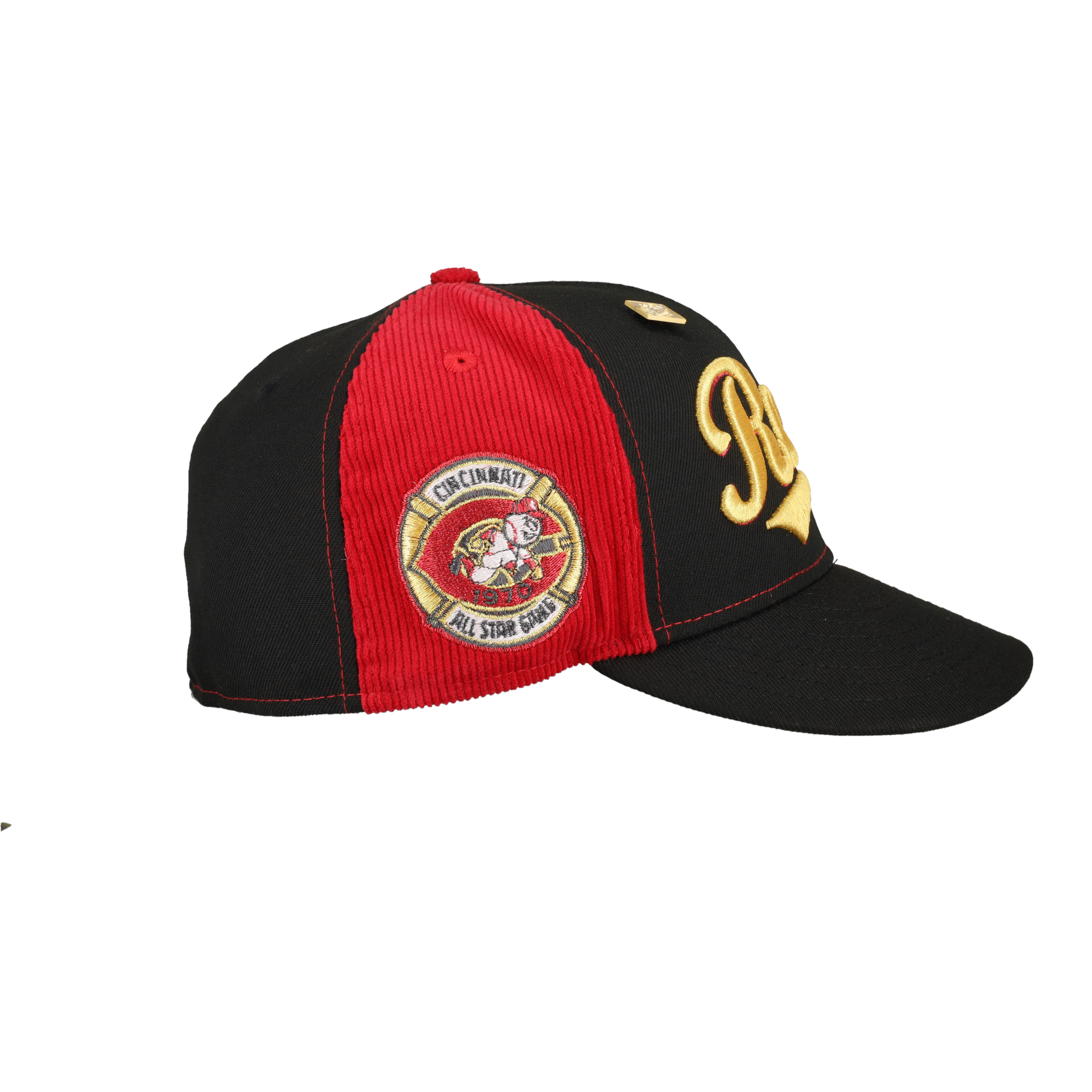 Cincinnati Reds Pinwheel 1970 All Star Game Patch 59Fifty Fitted Hat