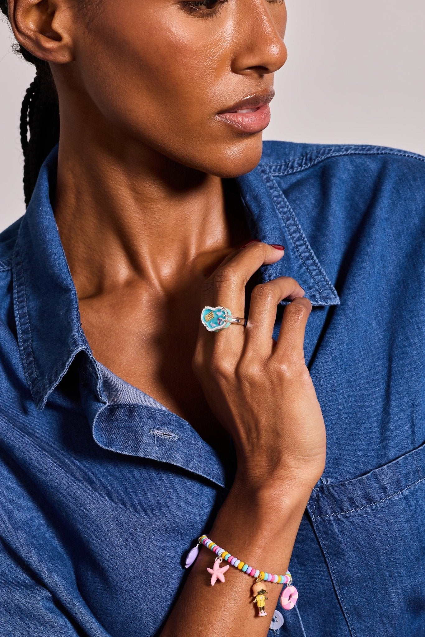 Polly Pocket™ Limited Edition Pool Party Ring by ALEX AND ANI at Shirley Shoppe