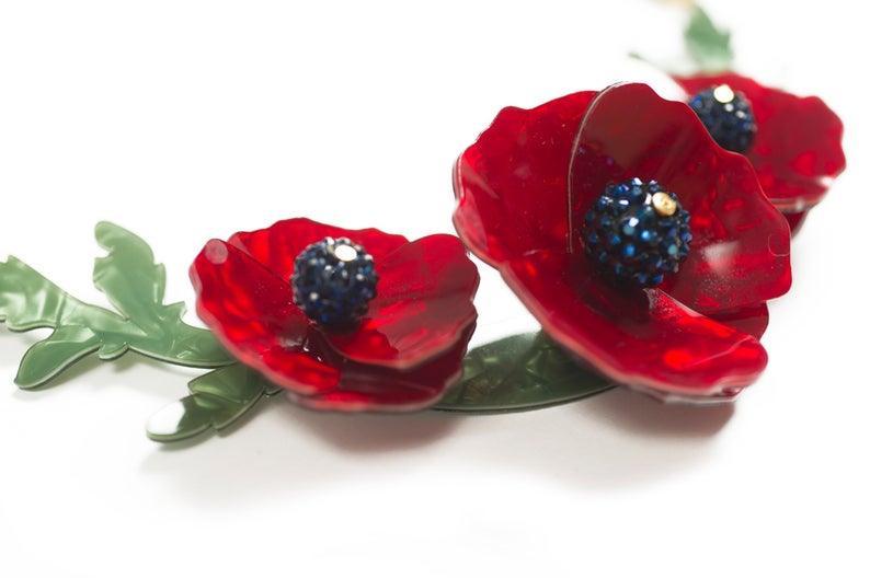 Poppies Necklace by Laliblue by Quirks! at Shirley Shoppe