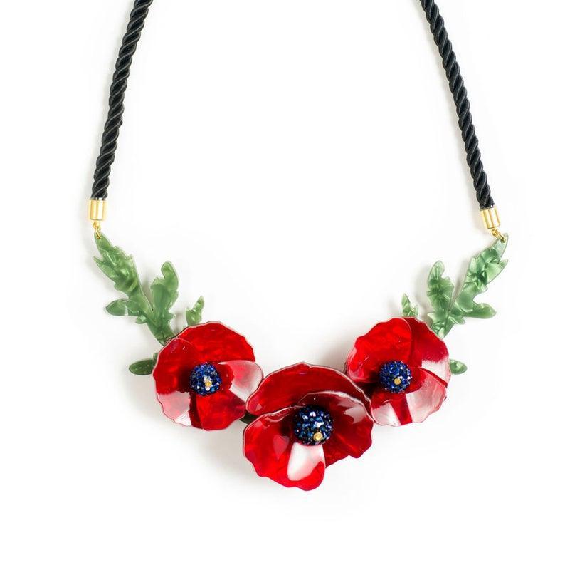 Poppies Necklace by Laliblue by Quirks! at Shirley Shoppe