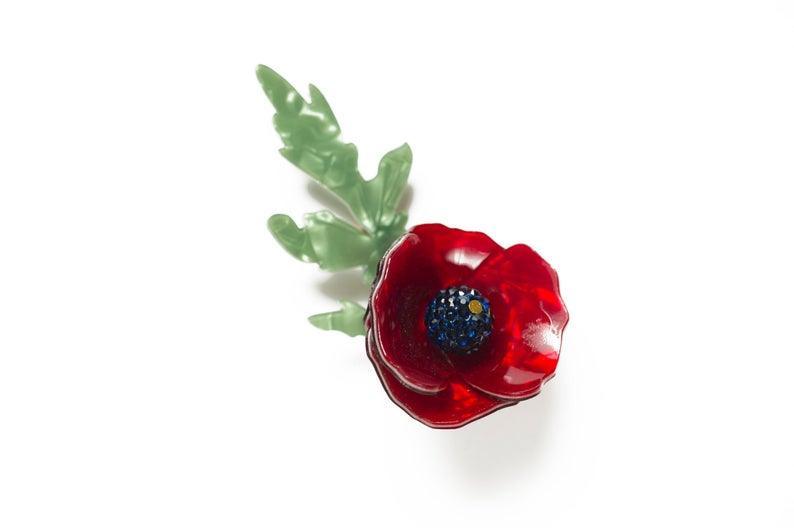 Poppy Brooch by Laliblue by Quirks! at Shirley Shoppe