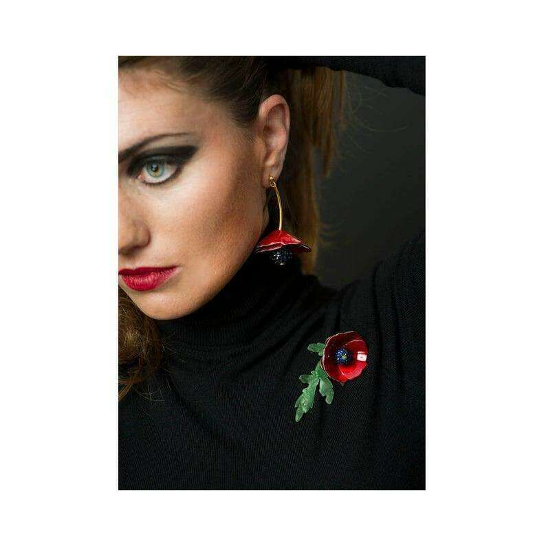 Poppy Brooch by Laliblue