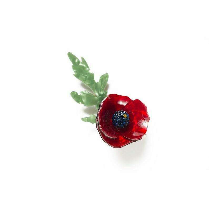 Poppy Brooch by Laliblue