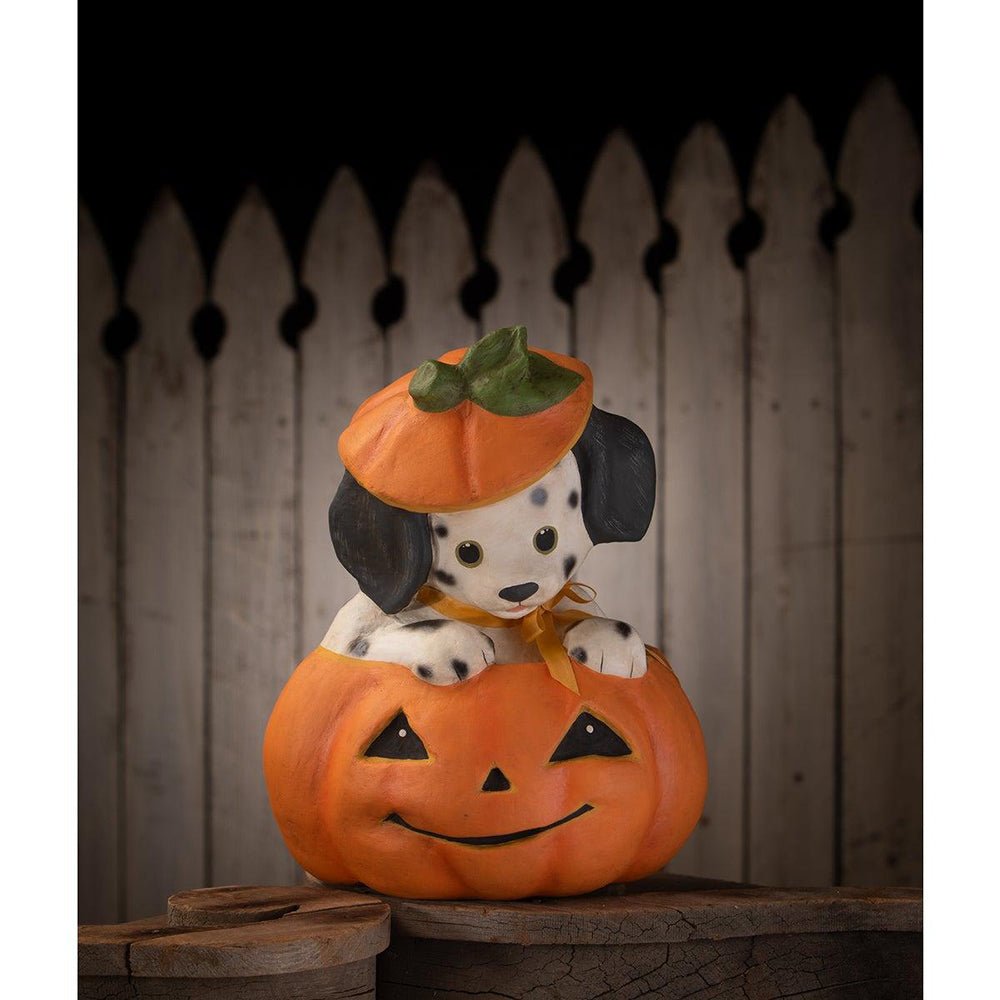 Poppy Puppy in Pumpkin by Bethany Lowe Designs by Quirks! at Shirley Shoppe