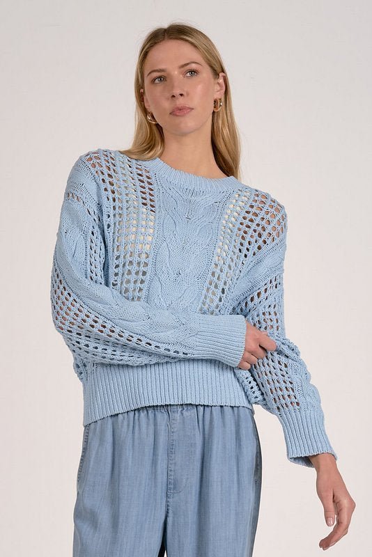 Poppy Sweater Light Blue by Shop Elan at Shirley Shoppe