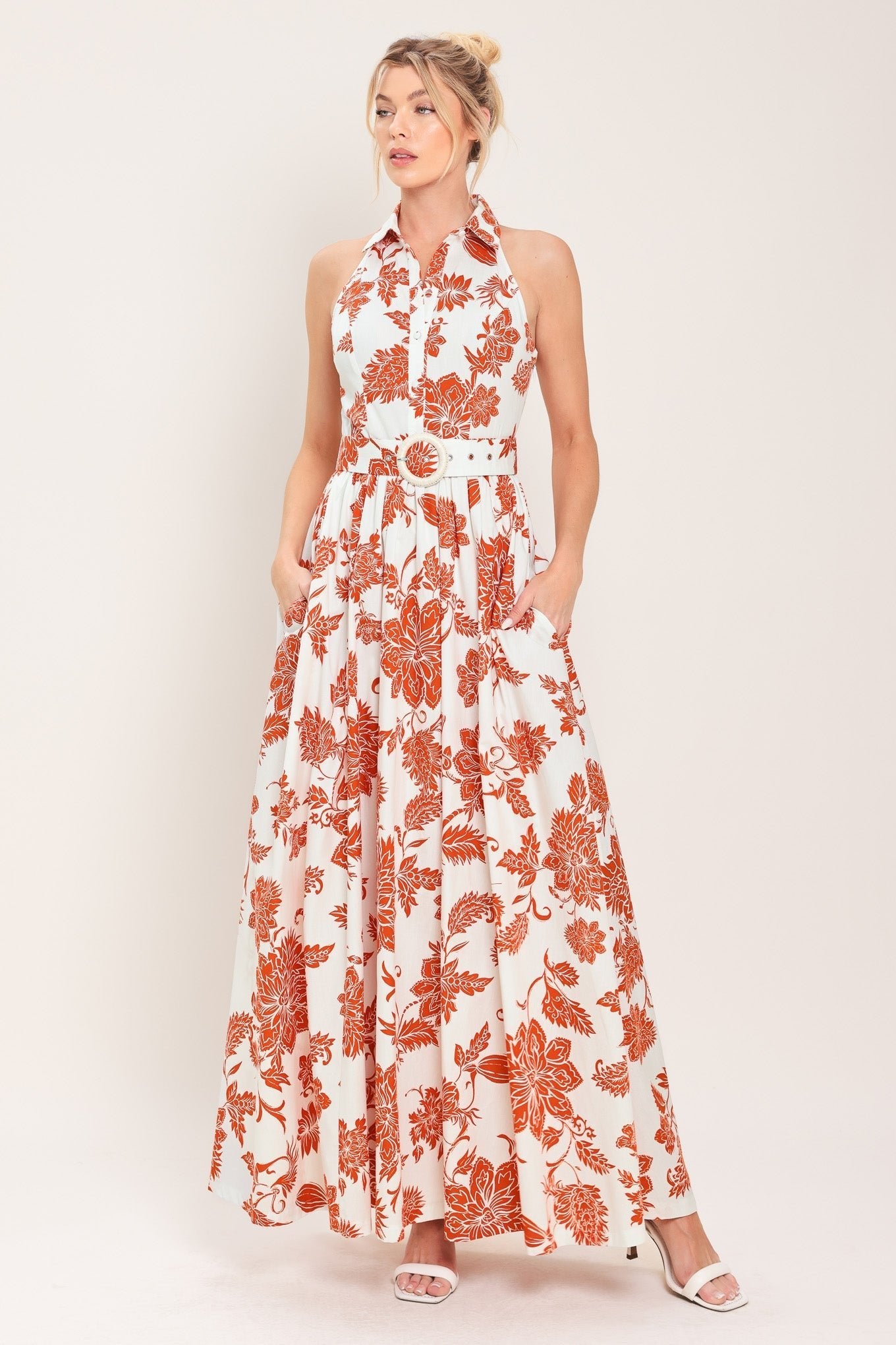 PORTOFINO SUN WOVEN MAXI DRESS by Flying Tomato at Shirley Shoppe