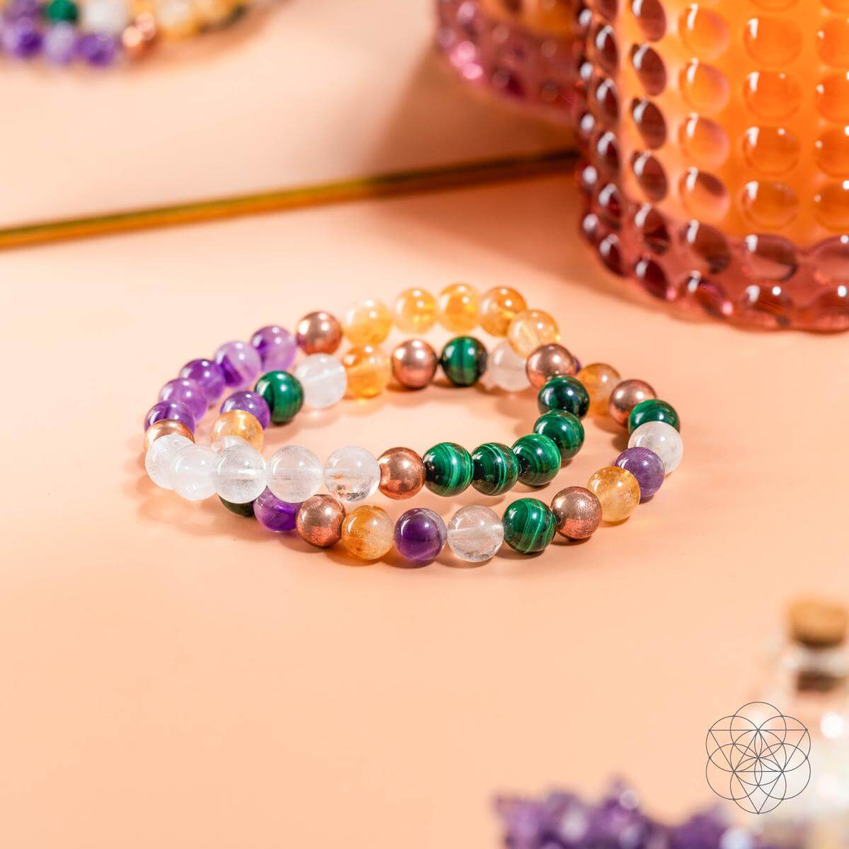 Powerhouse of Wealth Manifestation - Crystal Quartet Bracelet Set by Conscious Items at Shirley Shoppe