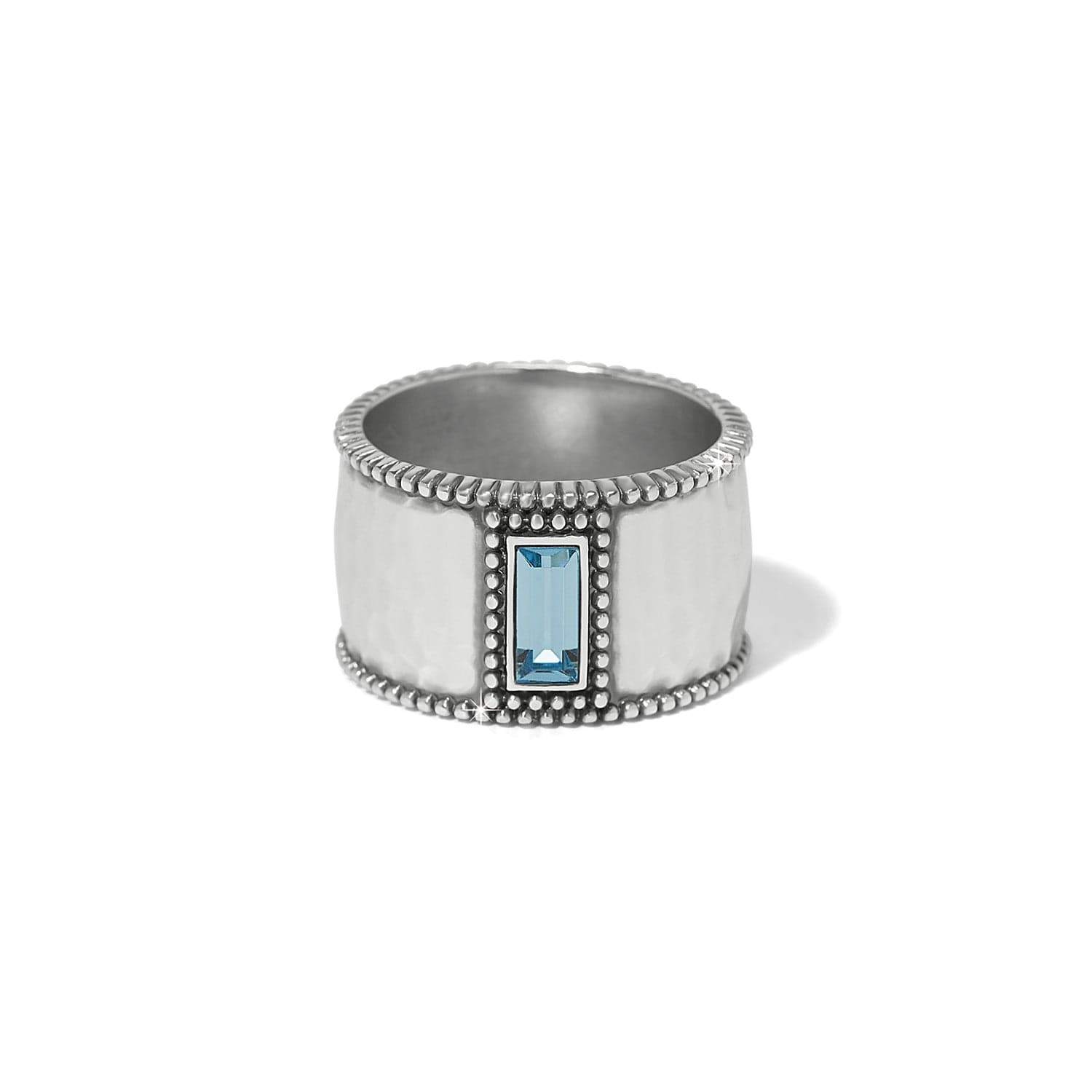 Pretty Tough Gem Wide Band Ring