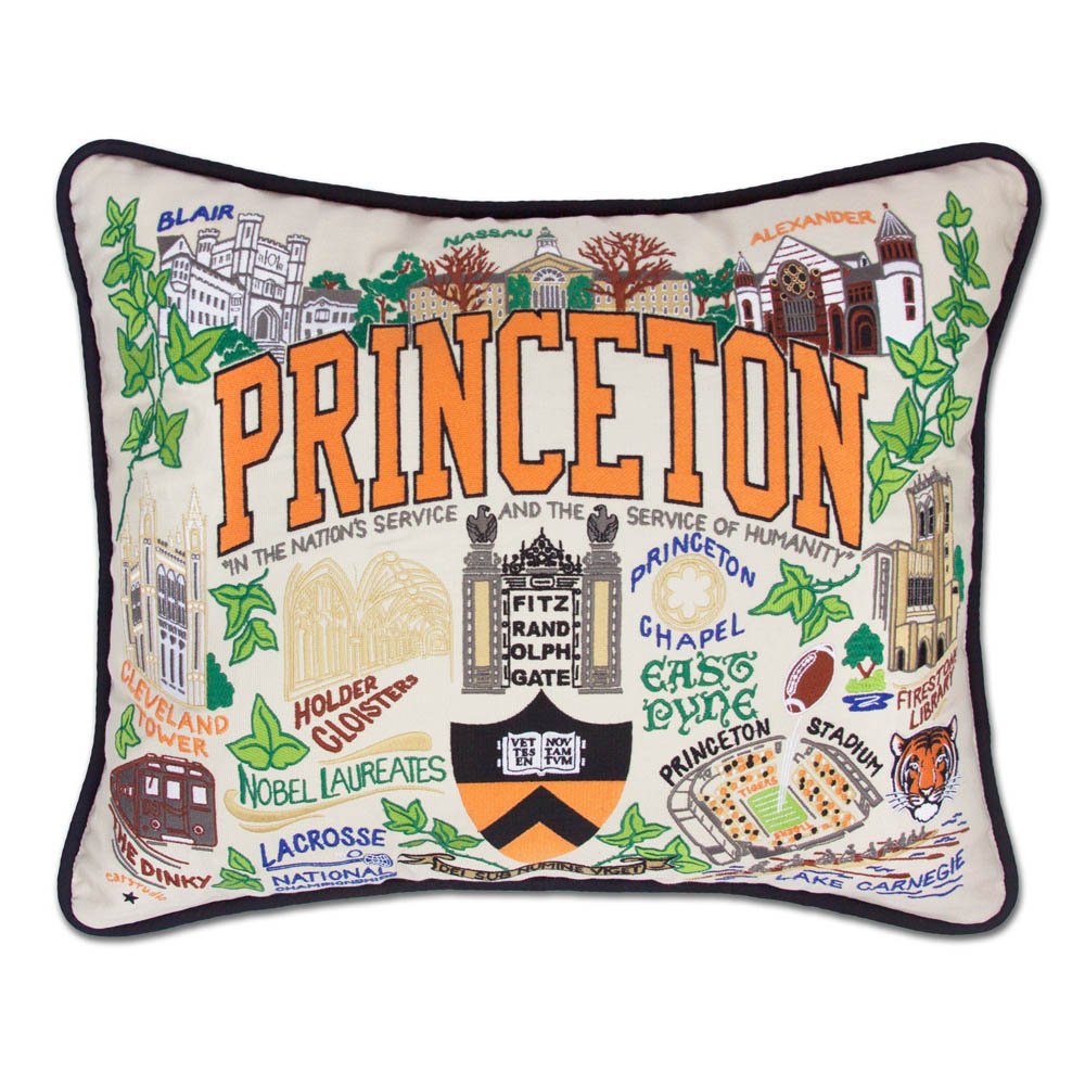 Princeton University Collegiate Embroidered Pillow by CatStudio by Quirks! at Shirley Shoppe