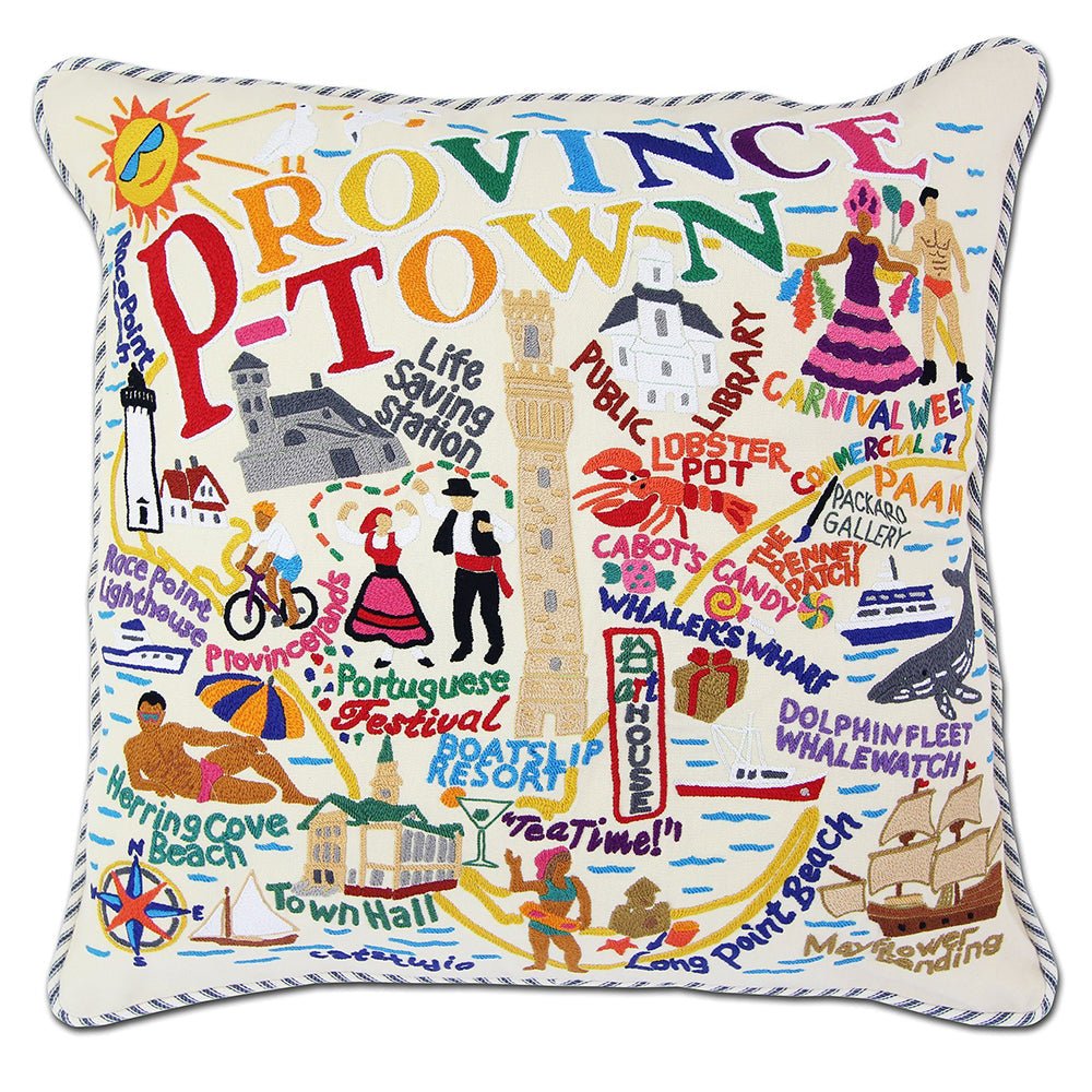 Provincetown Hand - Embroidered Pillow by Quirks! at Shirley Shoppe