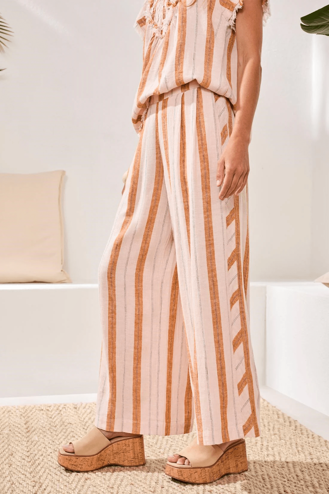 Pull - On Flowy Wide - Leg Pants With Pockets by Tribal at Shirley Shoppe