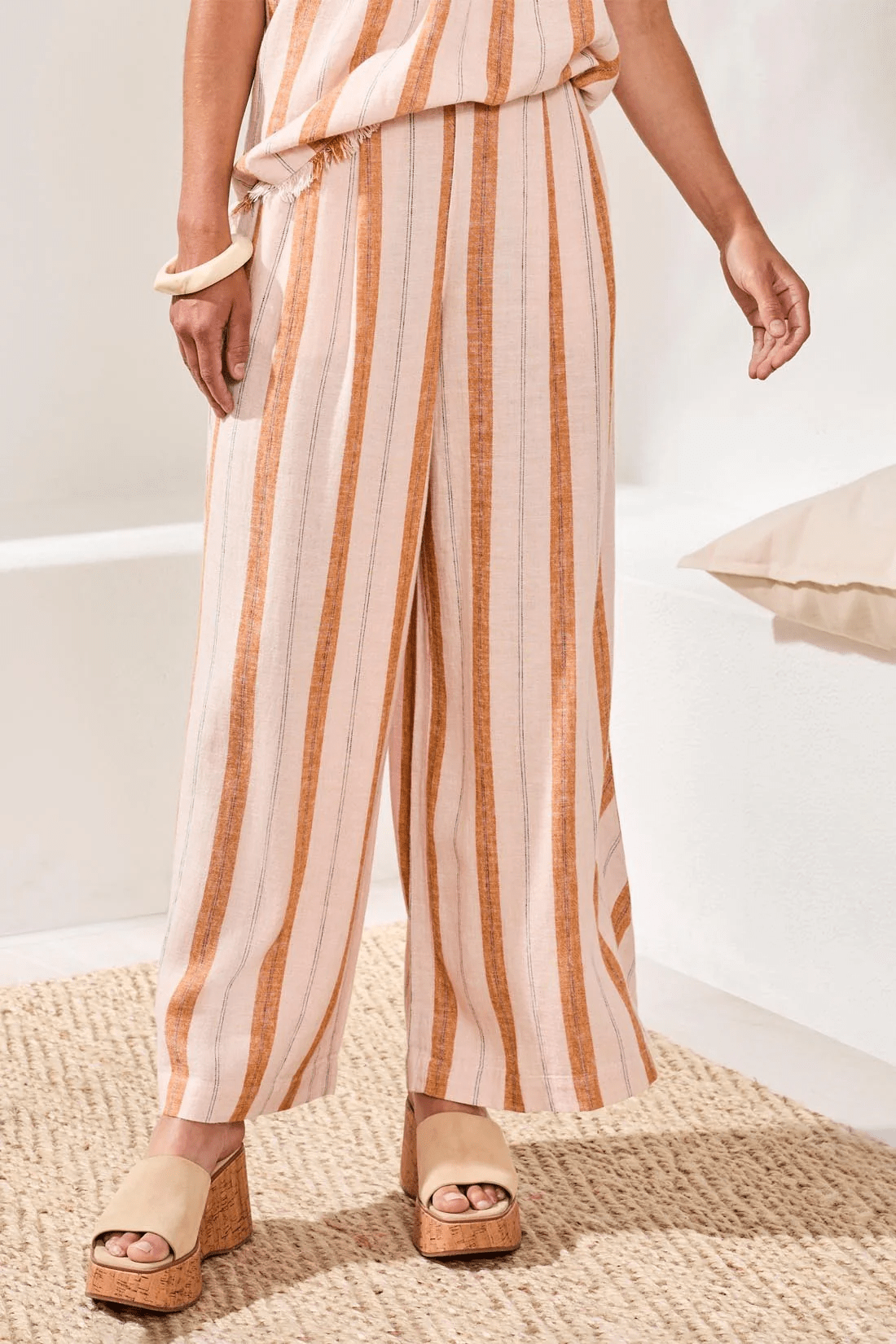 Pull - On Flowy Wide - Leg Pants With Pockets by Tribal at Shirley Shoppe