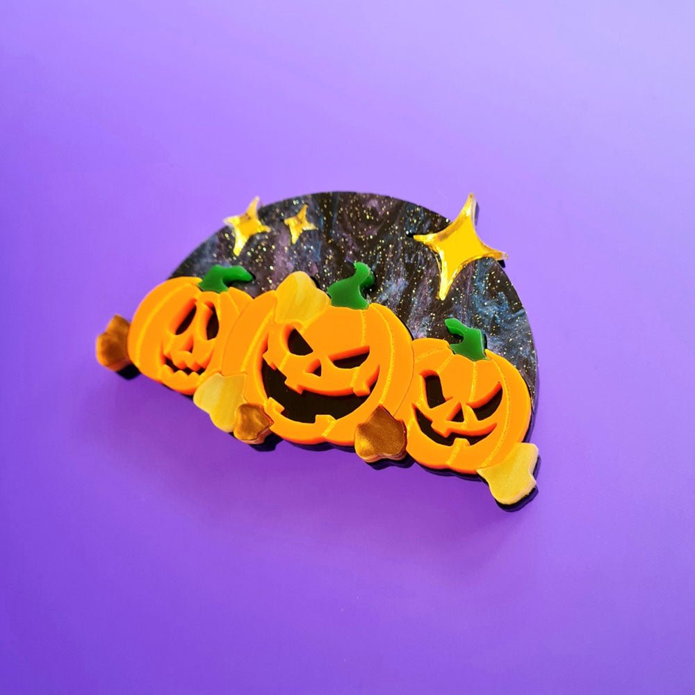 Pumpkin Party Brooch by Cherryloco by Quirks! at Shirley Shoppe