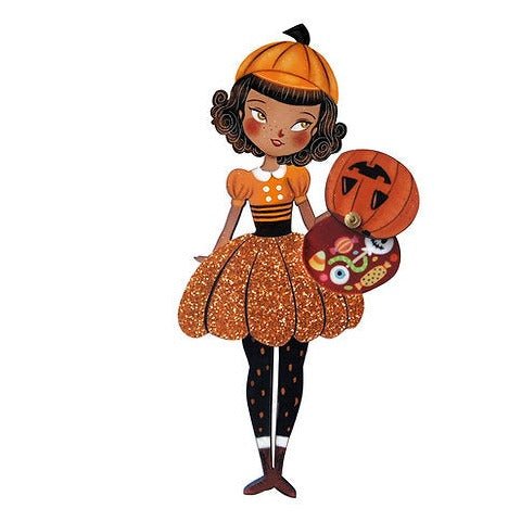 Pumpkin Woman Brooch by Laliblue by Quirks! at Shirley Shoppe