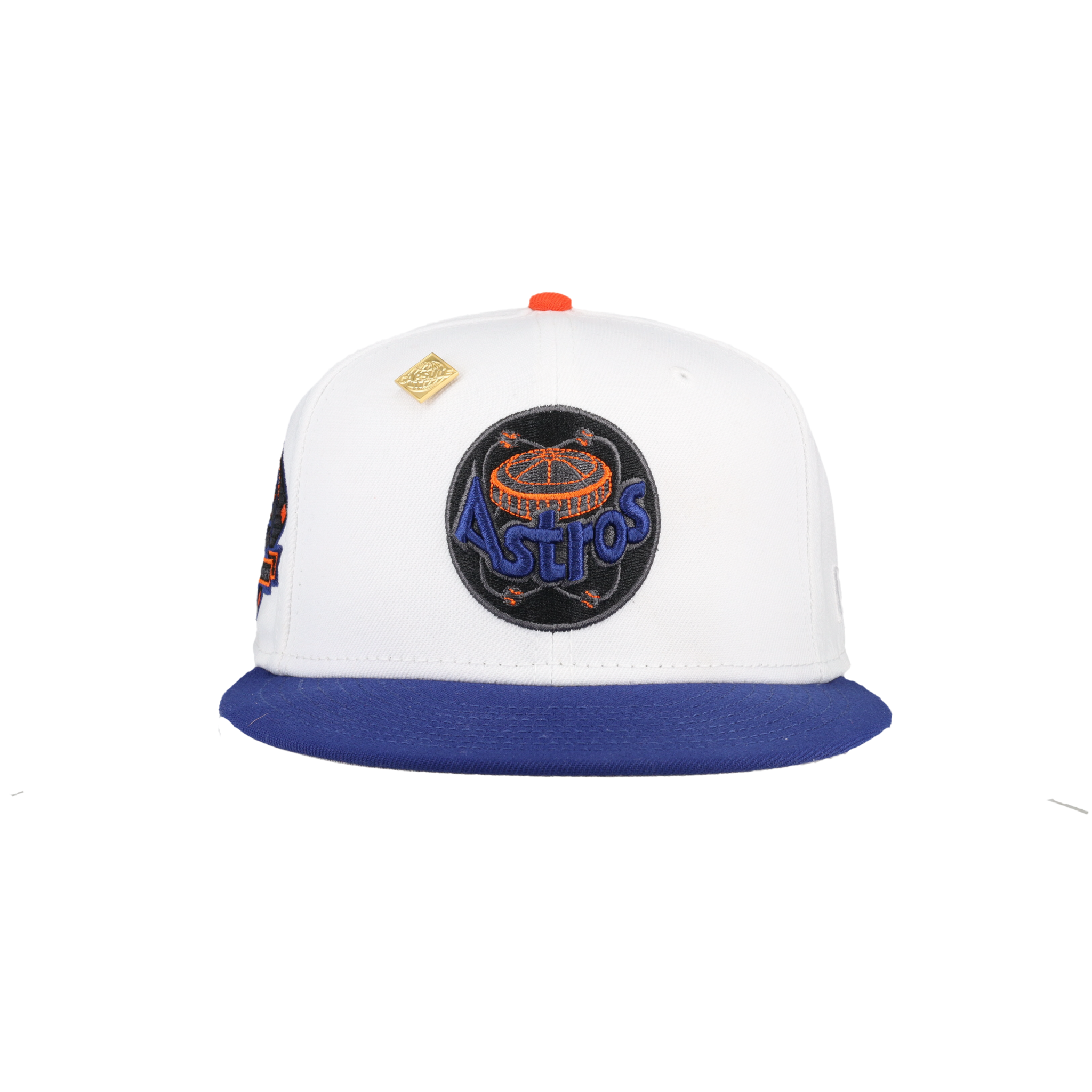 Houston Astros Pure White 25th Silver Anniversary Patch 59Fifty Fitted Hat