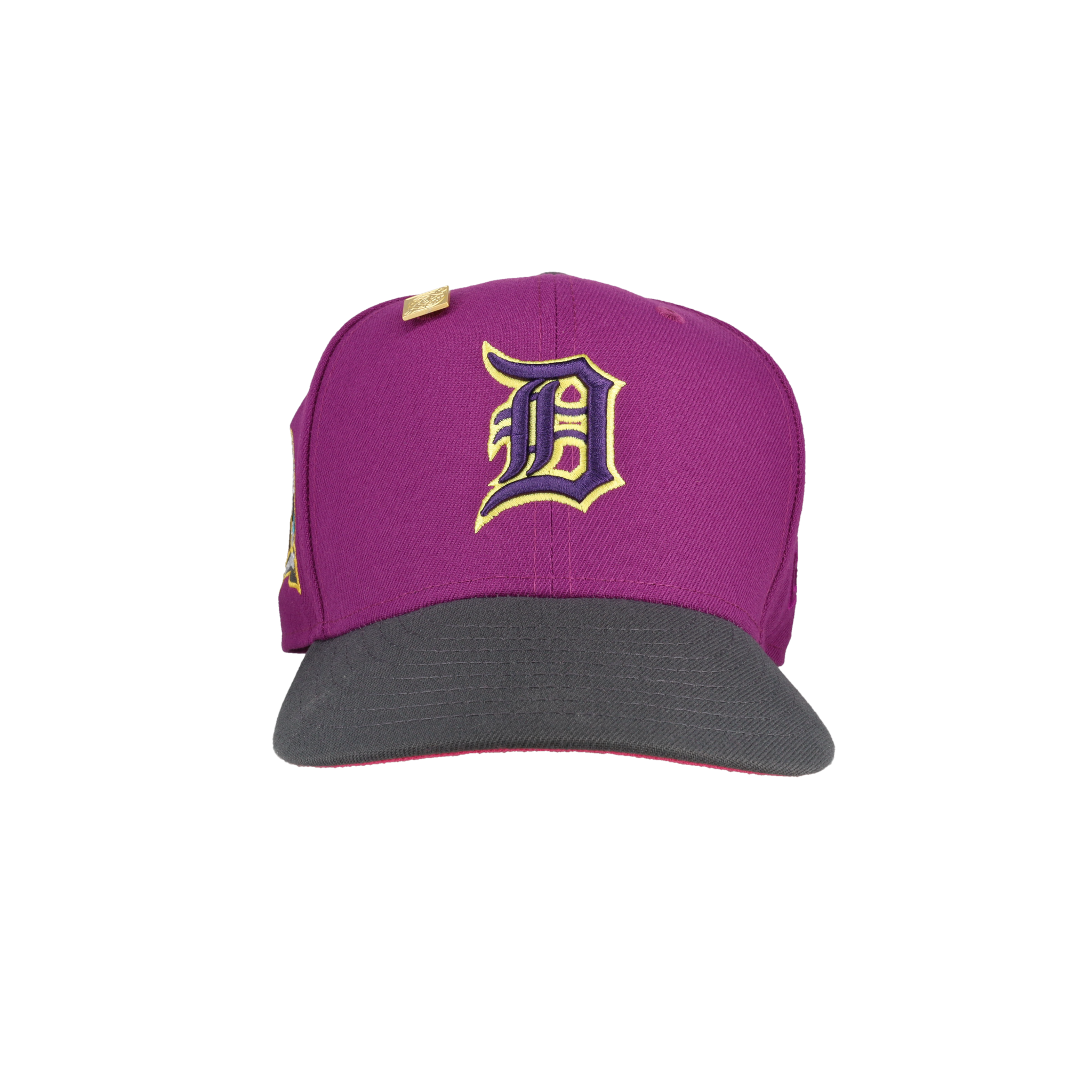 Detroit Tigers Purple 50th Anniversary Side Patch 59Fifty Fitted Hat