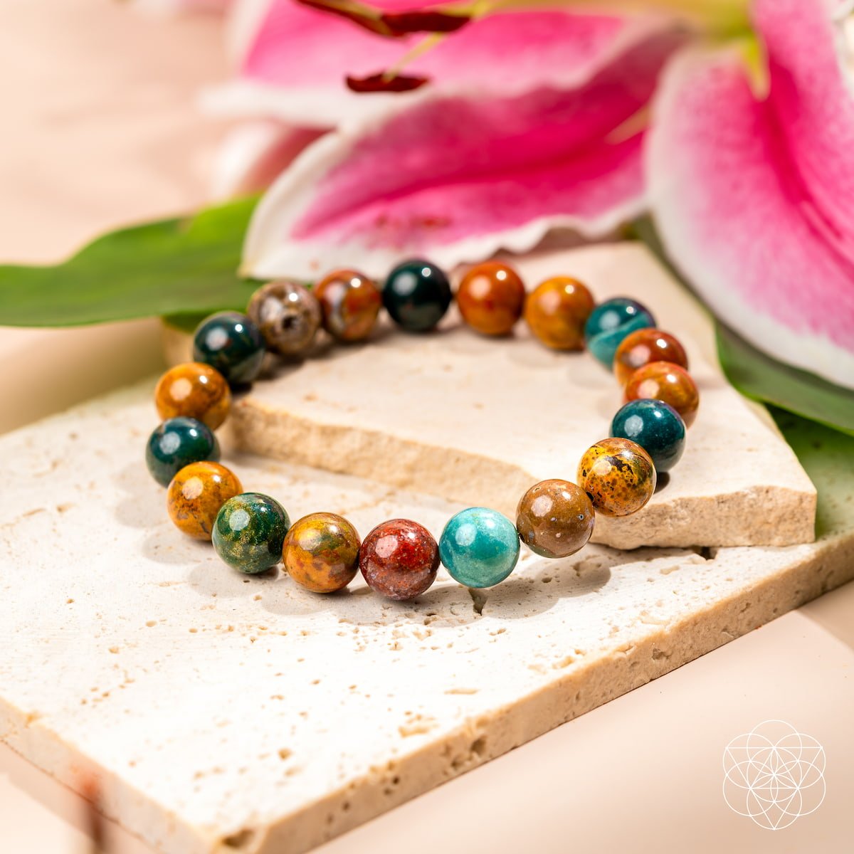 Quiet My Mind – Ocean Jasper Bracelet by Conscious Items at Shirley Shoppe
