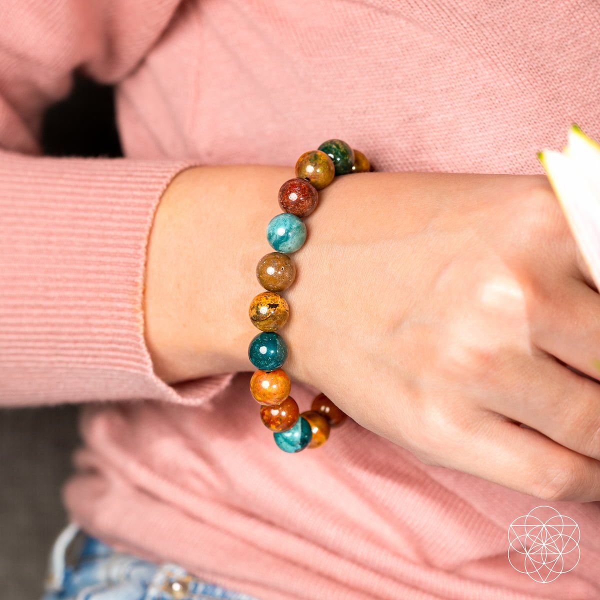 Quiet My Mind – Ocean Jasper Bracelet by Conscious Items at Shirley Shoppe