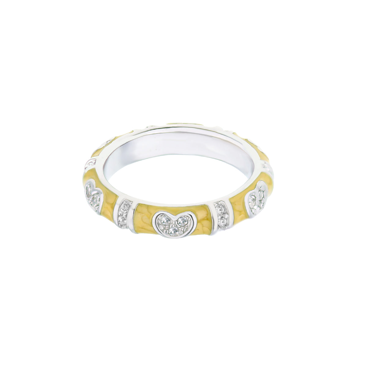 Pave Love Stackable Ring — Slim Heart Band