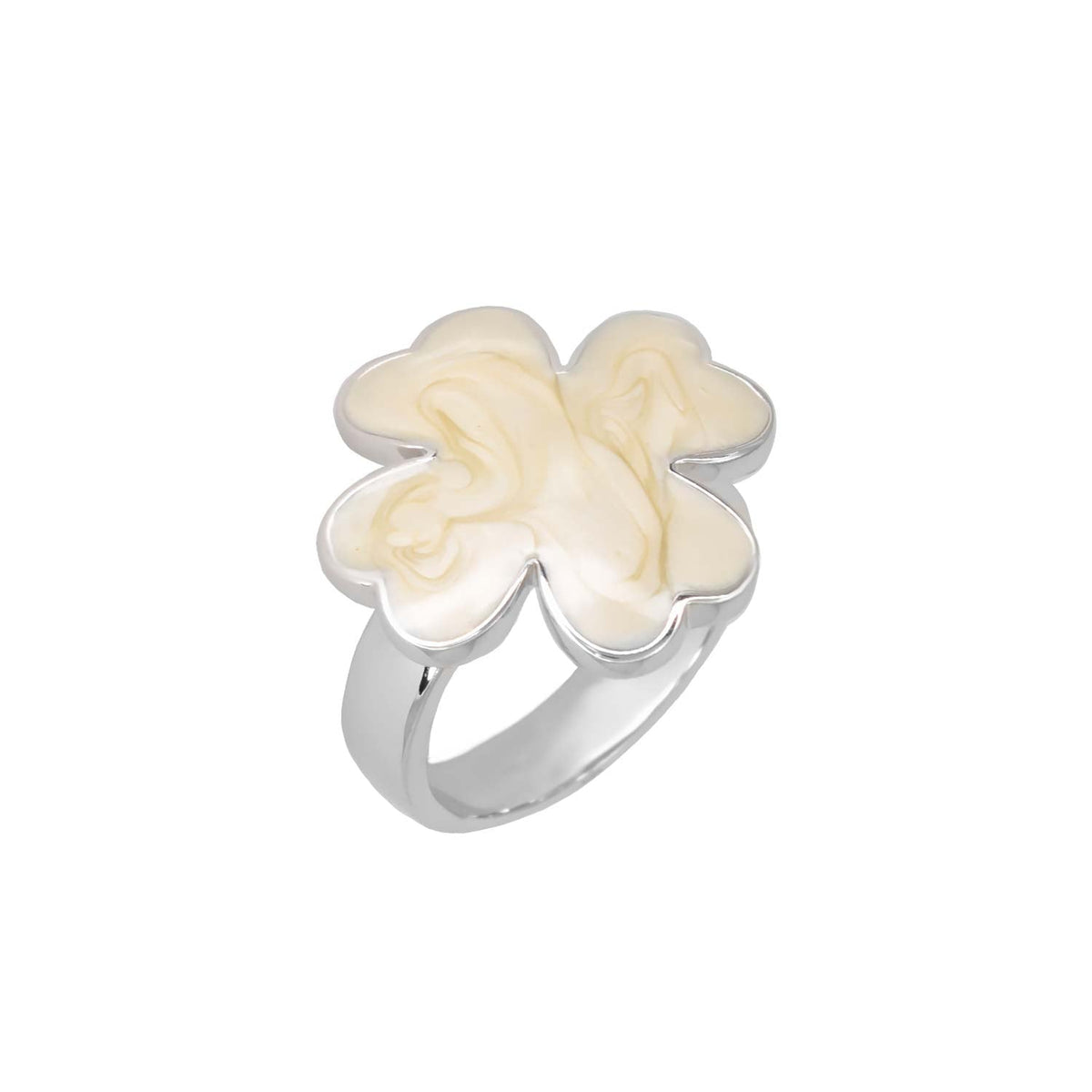 Clover and Clover Again — Enamel Ring