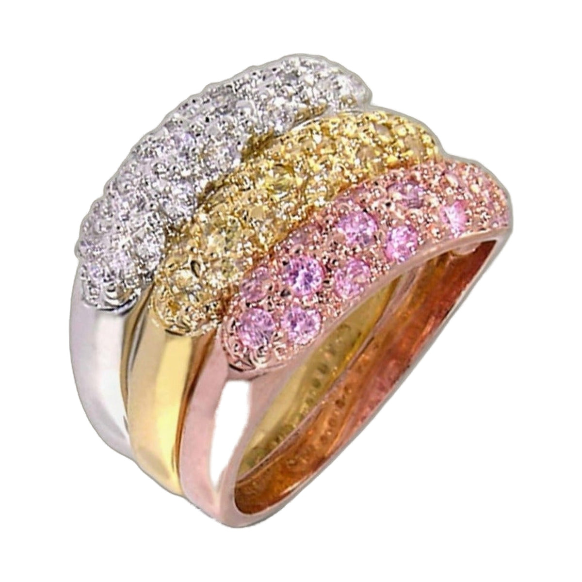 Glamour Pave Ring Set