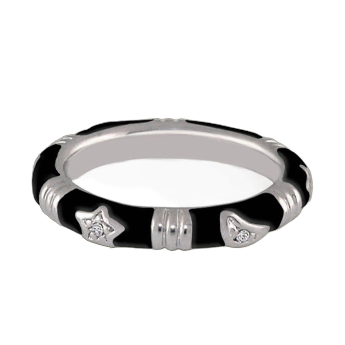 Stars of Night Stackable Ring — Slim Station Band