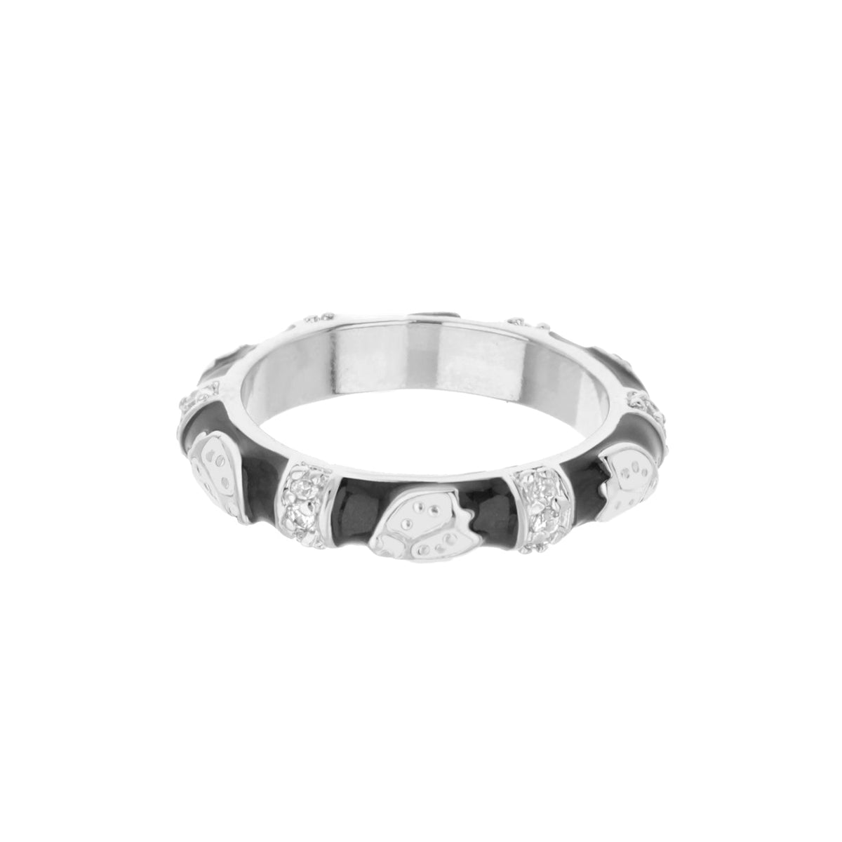 Lady Bug Stackable Ring Plated