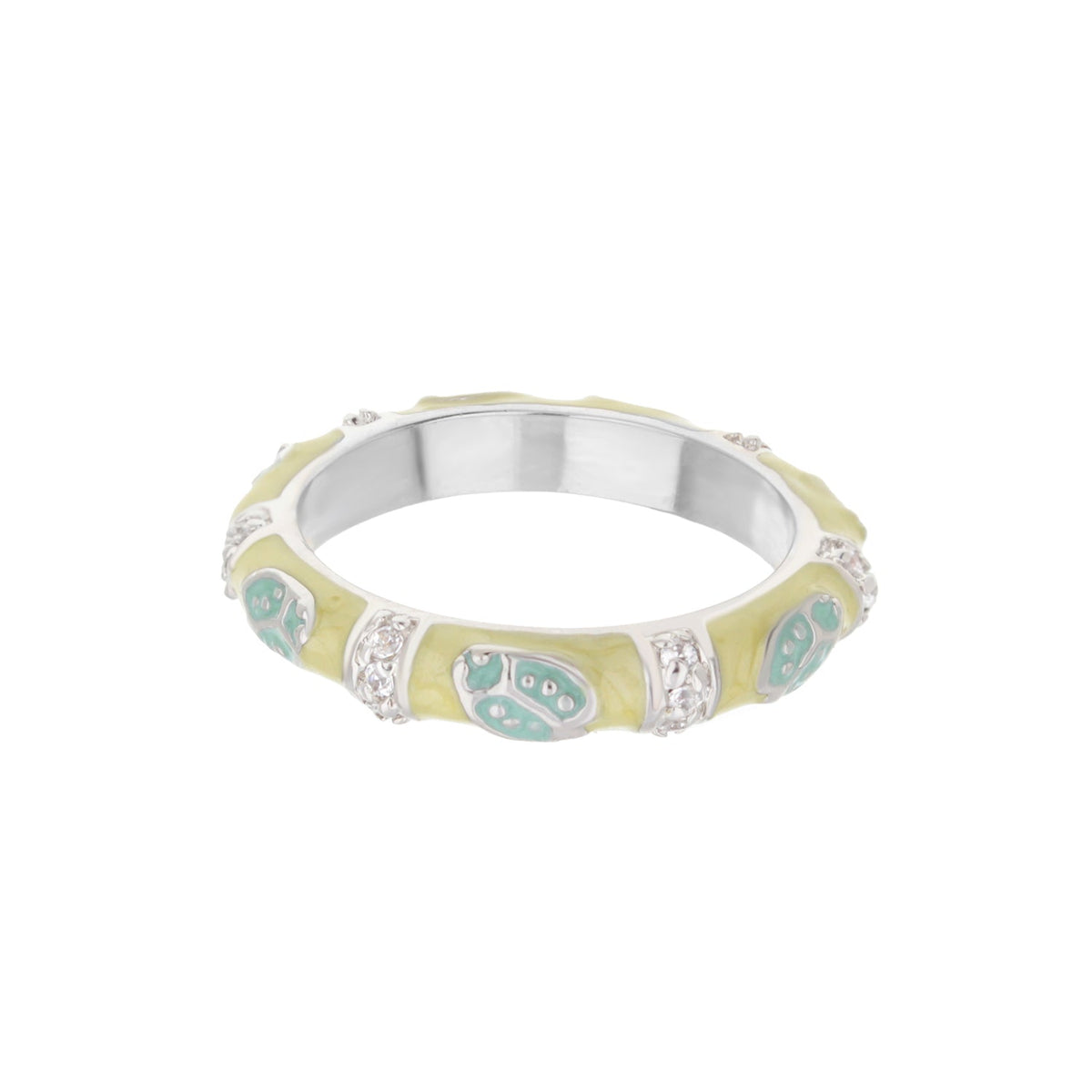 Lady Bug Stackable Ring Plated