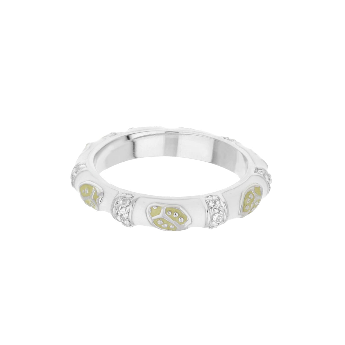 Lady Bug Stackable Ring Plated