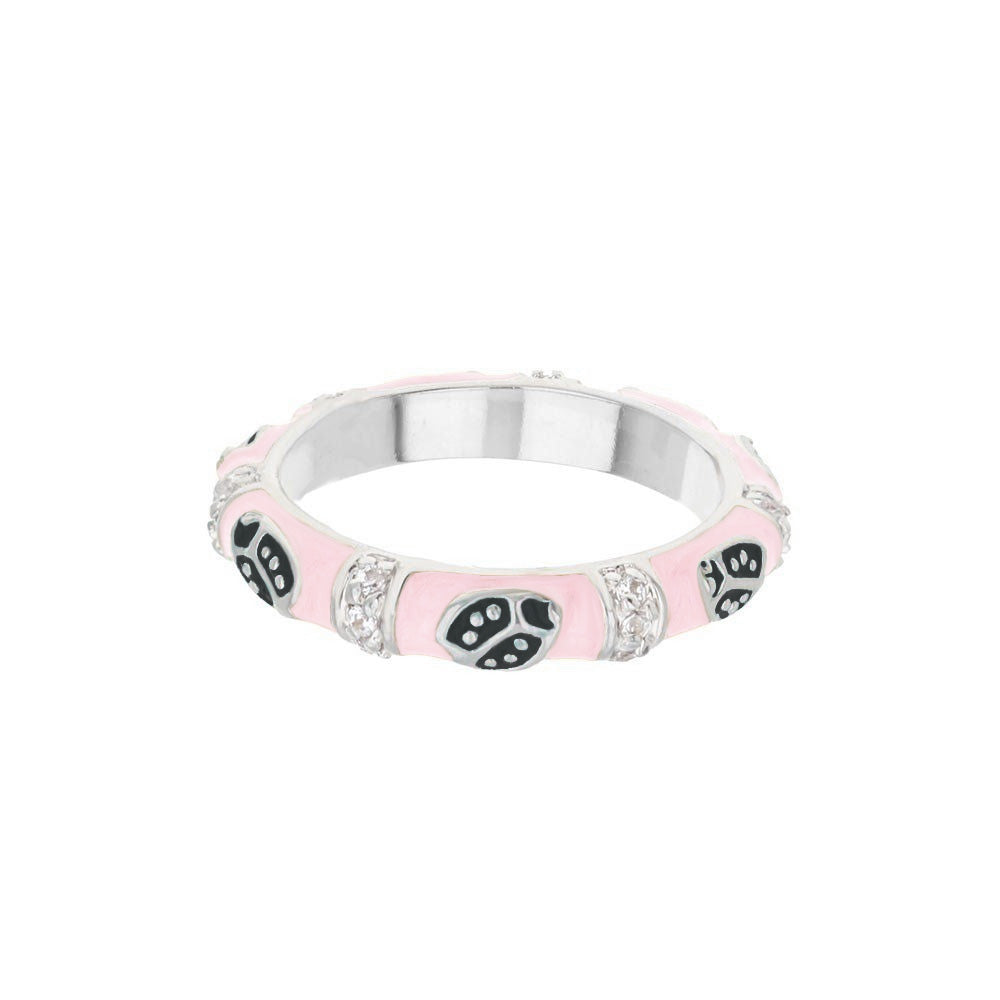 Lady Bug Stackable Ring Plated
