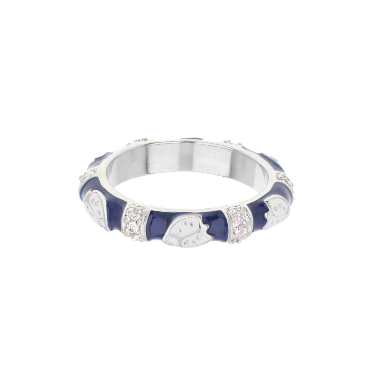 Lady Bug Stackable Ring Plated